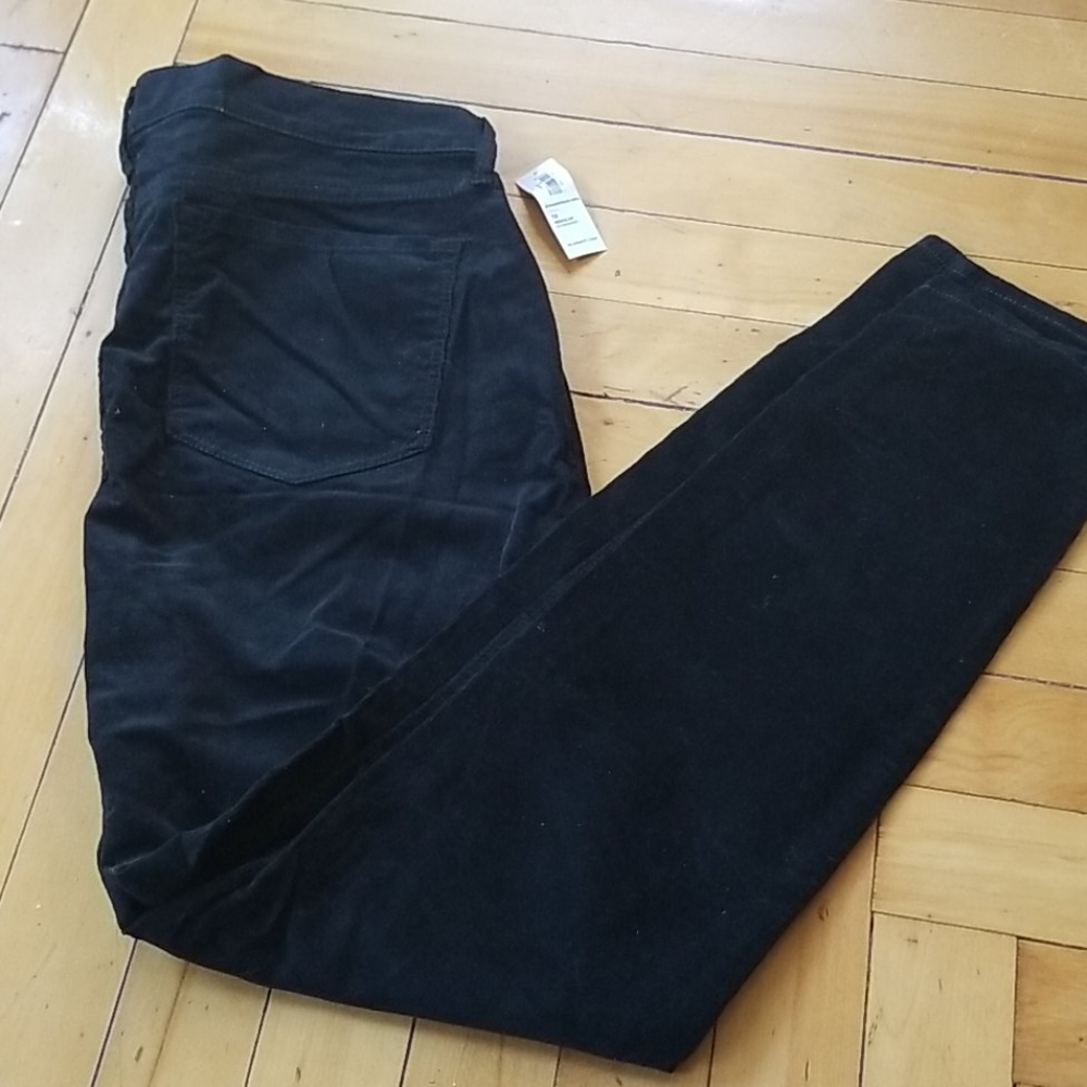 Black corduroy jeans